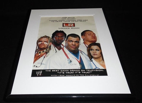 2002 WWE Raw Framed 11x14 ORIGINAL Vintage Advertisement Kurt Angle