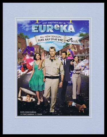 Eureka 2008 Sci Fi Framed 11x14 ORIGINAL Advertisement Colin Ferguson