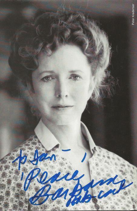 Barbara Babcock Signed 4x6 Vintage Photo