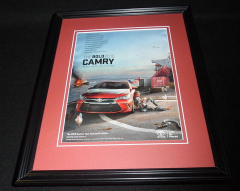 2015 Toyota Camry Framed 11x14 ORIGINAL Advertisement D