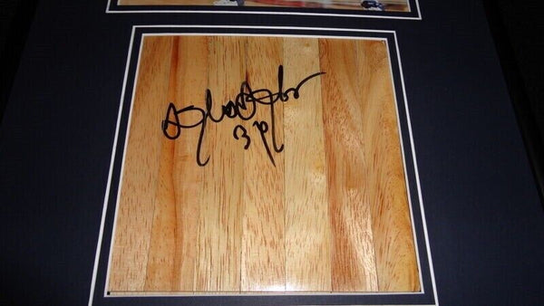 Hasheem Thabeet Signed Framed 12x18 Floorboard & Photo Display UConn B