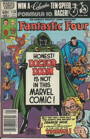 Fantastic Four #238 ORIGINAL Vintage 1982 Marvel Comics Newsstand Dr Doom