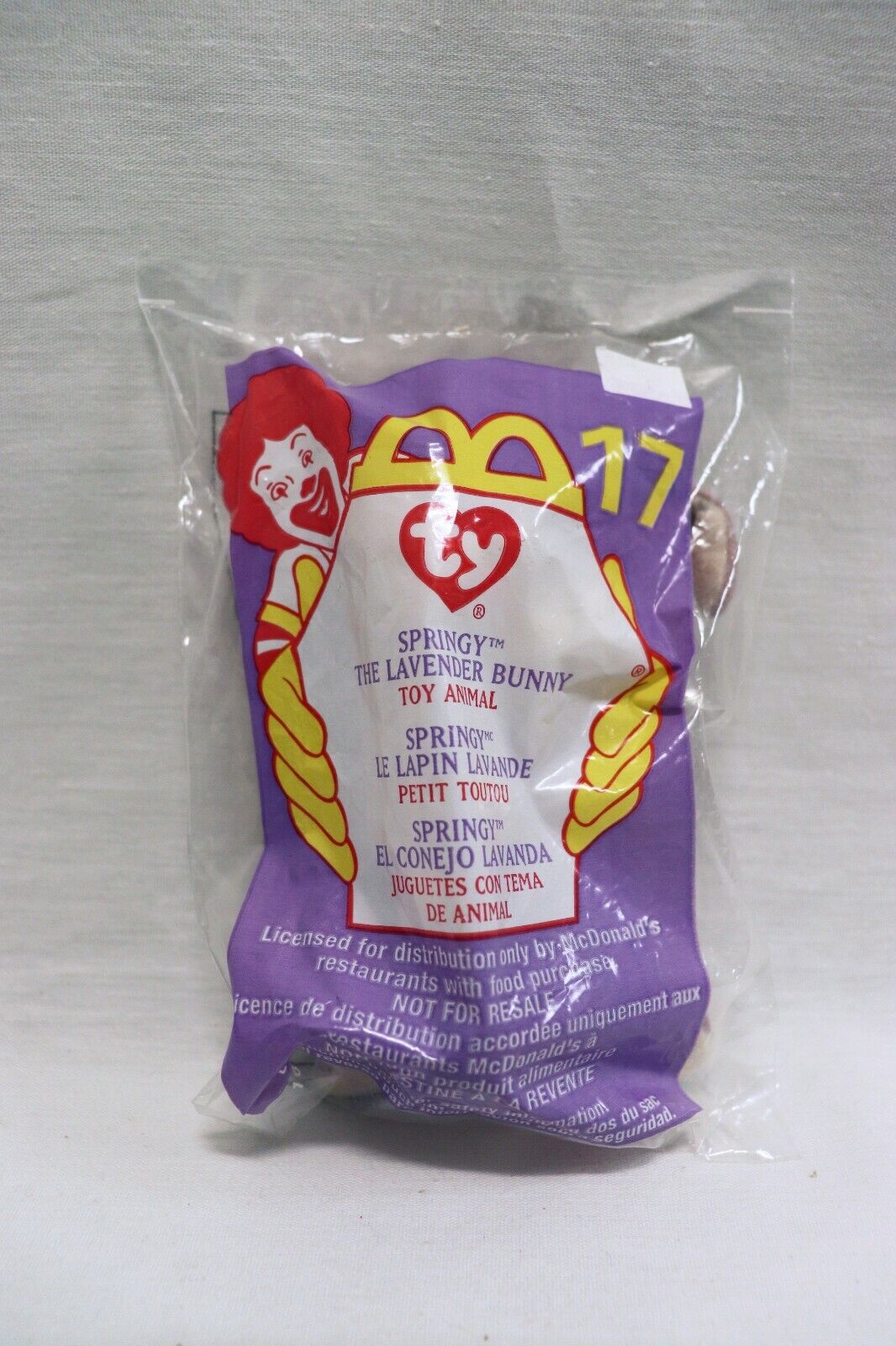 VINTAGE SEALED 2000 McDonald's Ty Beanie Babies Springy Bunny