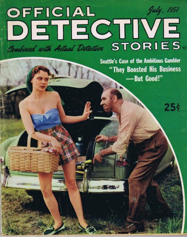 ORIGINAL Vintage July 1951 Official Detective Stories Magazine GGA