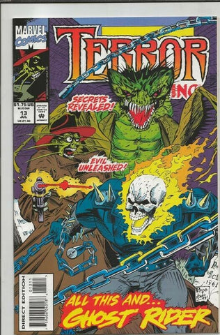 Terror Inc #13 ORIGINAL Vintage 1993 Marvel Comics 