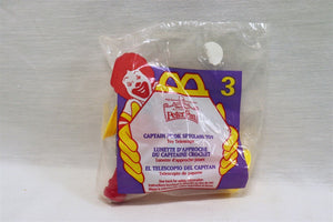 VINTAGE SEALED 1997 McDonald's Peter Pan Captain Hook Spyglass 