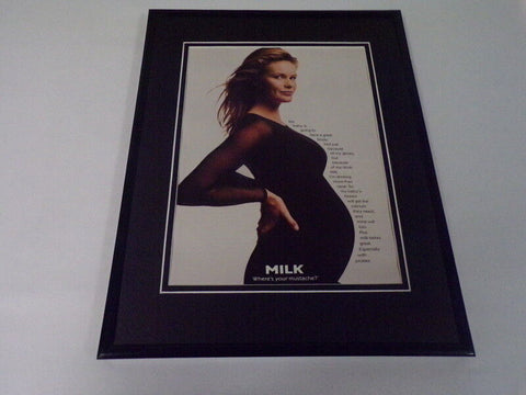 Elle Macpherson 1998 Got Milk 11x14 Framed ORIGINAL Vintage Advertisement 