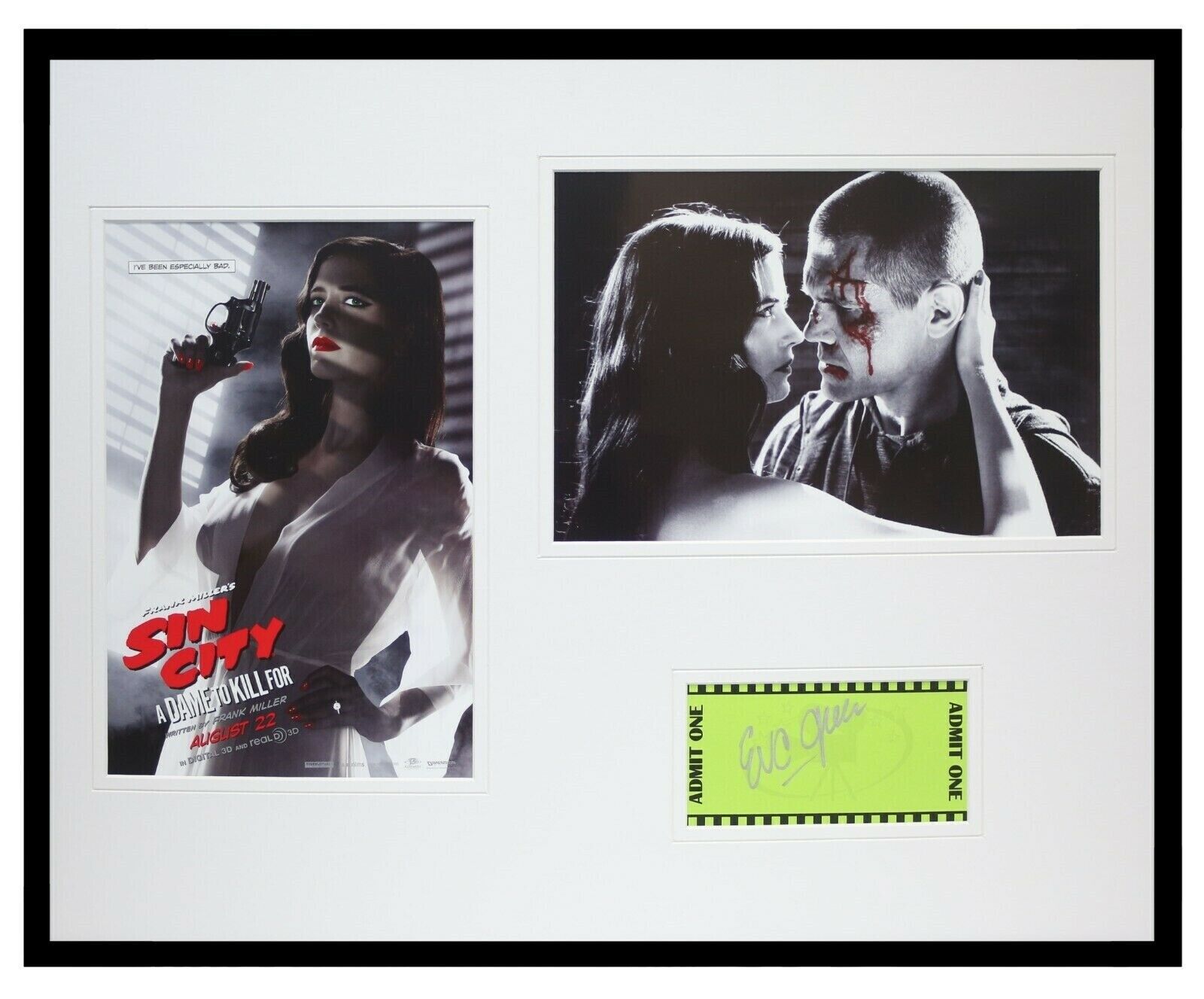 Eva Green Signed Framed 16x20 Photo Set Sin City Dame to Kill For