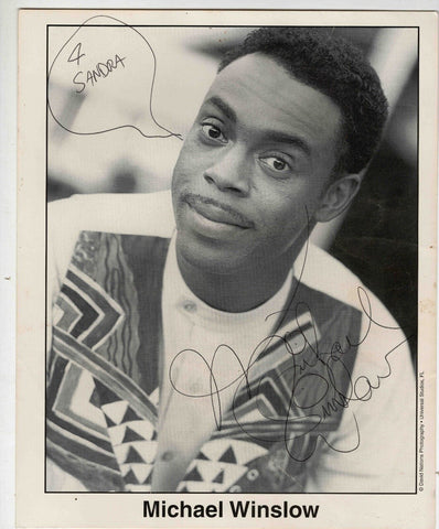 Michael Winslow Signed Vintage 8x10 Promo Photo Police Academy