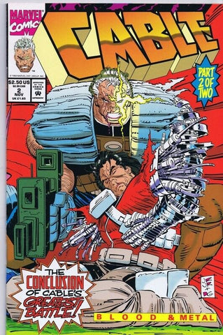 Cable #2 ORIGINAL Vintage 1993 Marvel Comics 