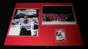 Patrick Kane Signed Framed 16x20 Photo Set Chicago Blackhawks Stanley Cup JSA