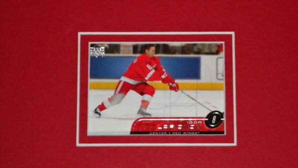 Igor Larionov Signed Framed 11x17 Photo Display Red Wings Stanley Cup Russia 