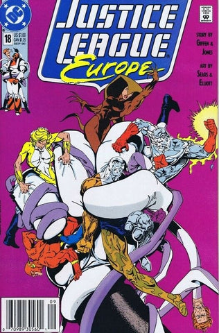 Justice League Europe #18 ORIGINAL Vintage 1990 DC Comics 