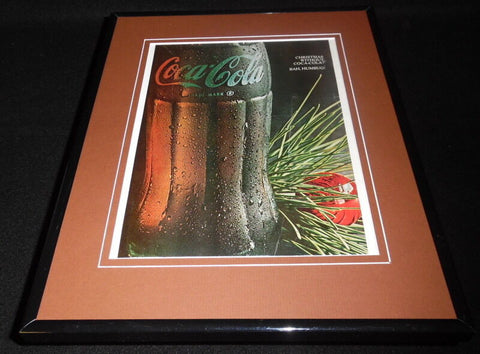 1966 Coca Cola Christmas 11x14 Framed ORIGINAL Vintage Advertisement