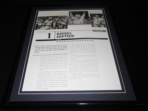 Rafael Septien Framed 11x14 Photo Display Dallas Cowboys