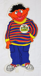 VINTAGE 1980 Sesame Street Live Ernie 19" Felt Pennant