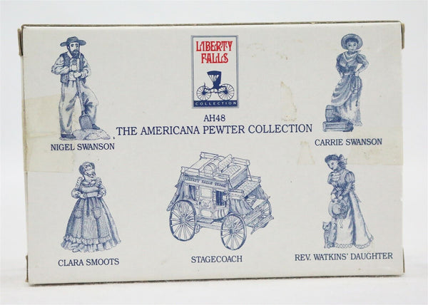 VINTAGE 1994 Liberty Falls Pewter Collection Set of 10 Figurines AH47 + AH48