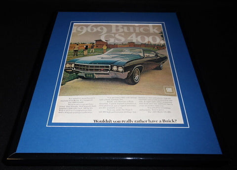 1969 Buick GS400 Framed 11x14 ORIGINAL Vintage Advertisement