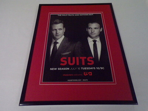 Suits 2013 USA 11x14 Framed ORIGINAL Advertisement  