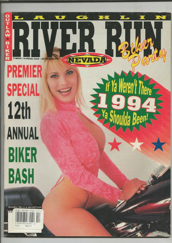 ORIGINAL Vintage 1994 Outlaw Biker Motorcycle Magazine On the Road River Run 