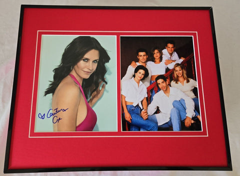 Courteney Cox Signed Framed 16x20 Friends Photo Display AW