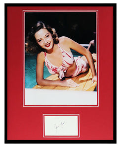 Jane Greer Signed Framed 16x20 Photo Display 