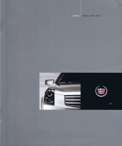 ORIGINAL Vintage 2003 Cadillac CTS Brochure Sales Book