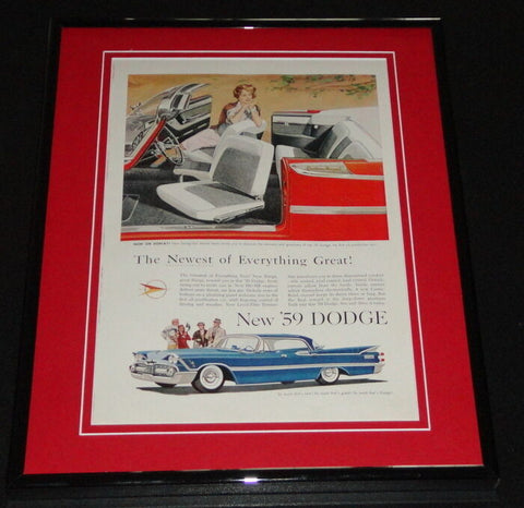 1959 Dodge 11x14 Framed ORIGINAL Vintage Advertisement