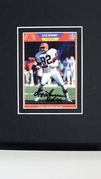 Ozzie Newsome Signed Framed 16x20 Photo Display Alabama Browns