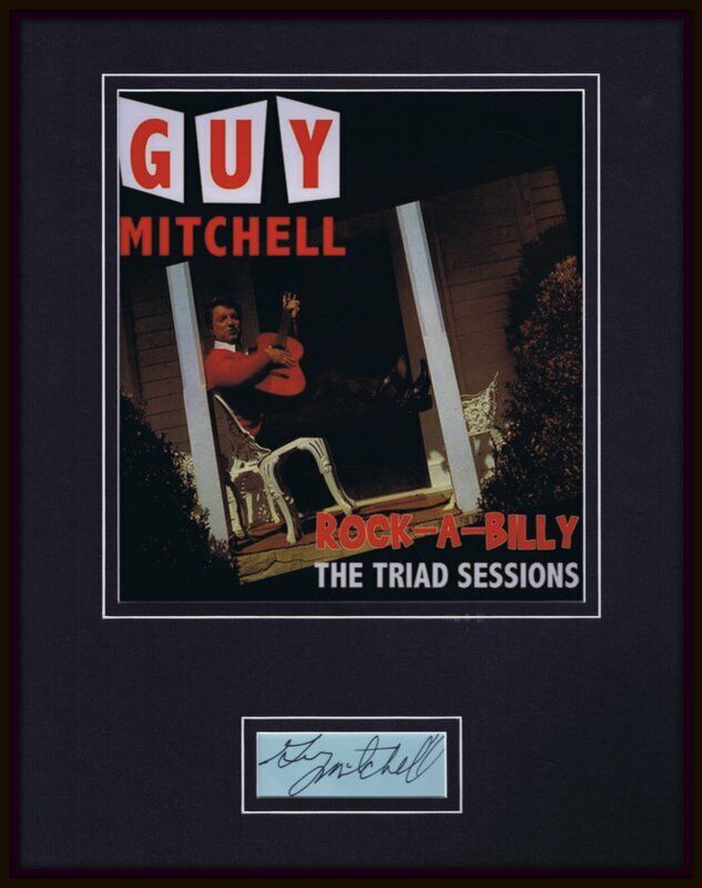 Guy Mitchell Signed Framed 11x14 Photo Display JSA 