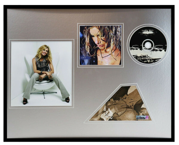 Faith Hill Signed Framed 16x20 Cry CD & Photo Display JSA