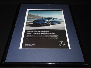 2016 Mercedes Benz C Class Coupe Framed 11x14 ORIGINAL Advertisement