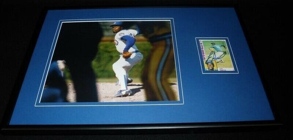 Lee Smith Signed Framed 12x18 Photo Display Cubs