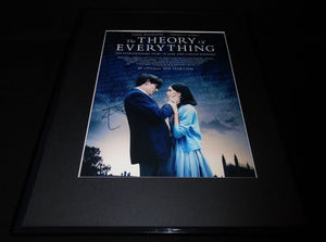 Theory of Everything Eddie Redmayne & F Jones Signed Framed 11x14 Photo AW 