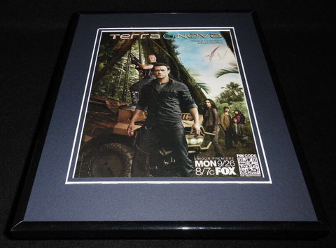 Terra Nova 2011 Fox Framed 11x14 ORIGINAL Vintage Advertisement Jason O'Mara