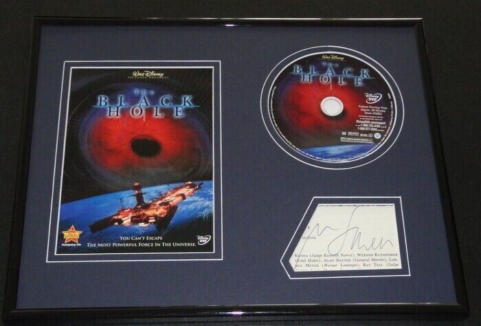 Maximillian Schell Signed Framed 11x14 Black Hole DVD & Photo Display JSA