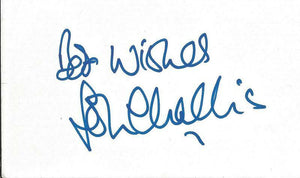 John Challis Signed 3x5 Index Card