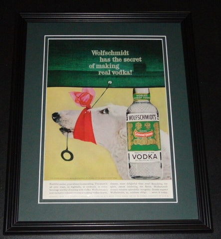 1959 Wolfschmidt Vodka 11x14 Framed ORIGINAL Vintage Advertisement Poster B