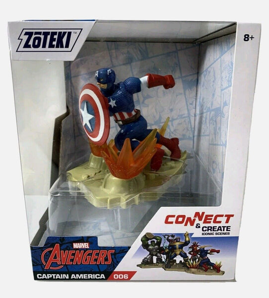 NEW SEALED 2020 Jazwares Zoteki Captain America Marvel Diorama Action Figure