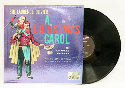 VINTAGE Laurence Olivier A Christmas Carol LP Vinyl Record Album XMK-4014