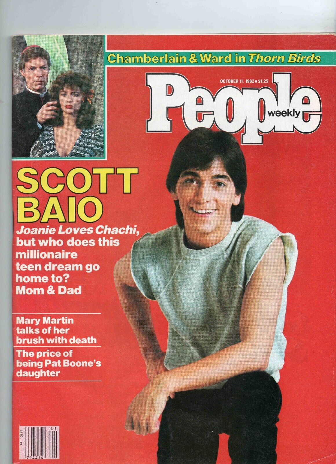 VINTAGE Oct 11 1982 People Magazine Scott Baio Mary Martin