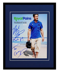 Royal Pains Cast Signed Framed 11x14 Photo Display AW Mark Feuerstein T Cavanagh