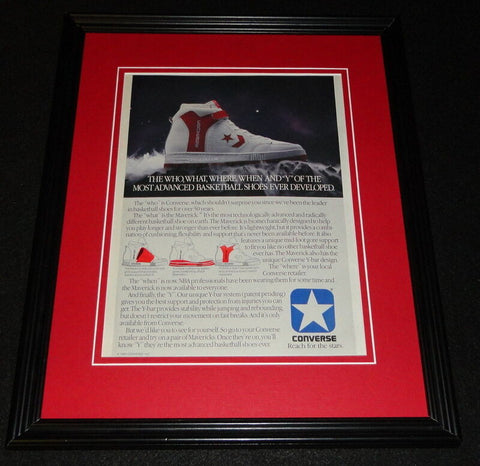 1985 Converse Maverick Framed 11x14 ORIGINAL Vintage Advertisement