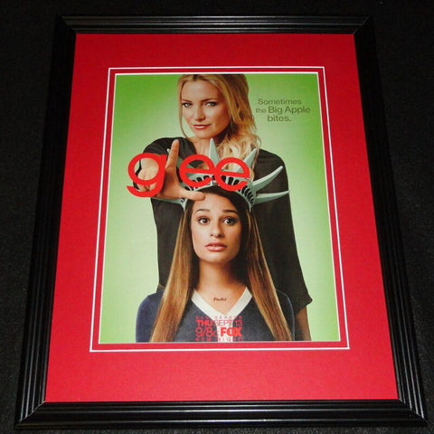 Glee 2012 11x14 Framed ORIGINAL Advertisement Lea Michele Kate Hudson Fox B