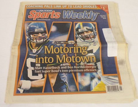 ORIGINAL Vintage February 1 2006 USA Today Sports Weekly Super Bowl XL Steelers