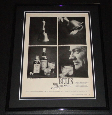 1958 Bell's Celebration Scotch 11x14 Framed ORIGINAL Vintage Advertisement