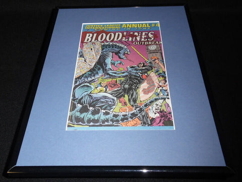 1993 DC Bloodlines Outbreak Framed 11x14 ORIGINAL Vintage Advertisement 