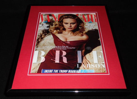 Brie Larson Framed 11x14 ORIGINAL 2017 Vanity Fair Magazine Cover Captain Marvel