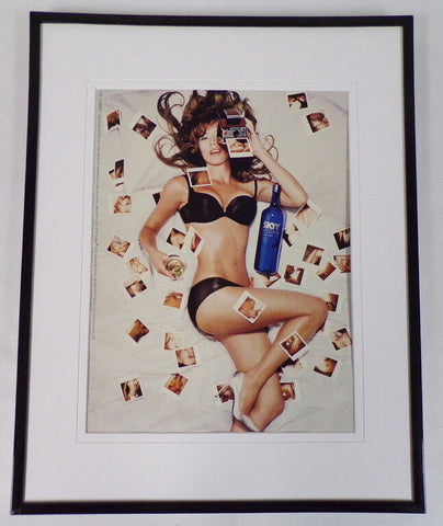 2005 Skyy Vodka La Femme / Lingerie Framed 11x14 ORIGINAL Vintage Advertisement 