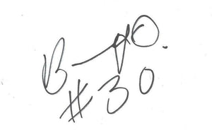 Billy Owens Signed 3x5 Index Card Syracuse